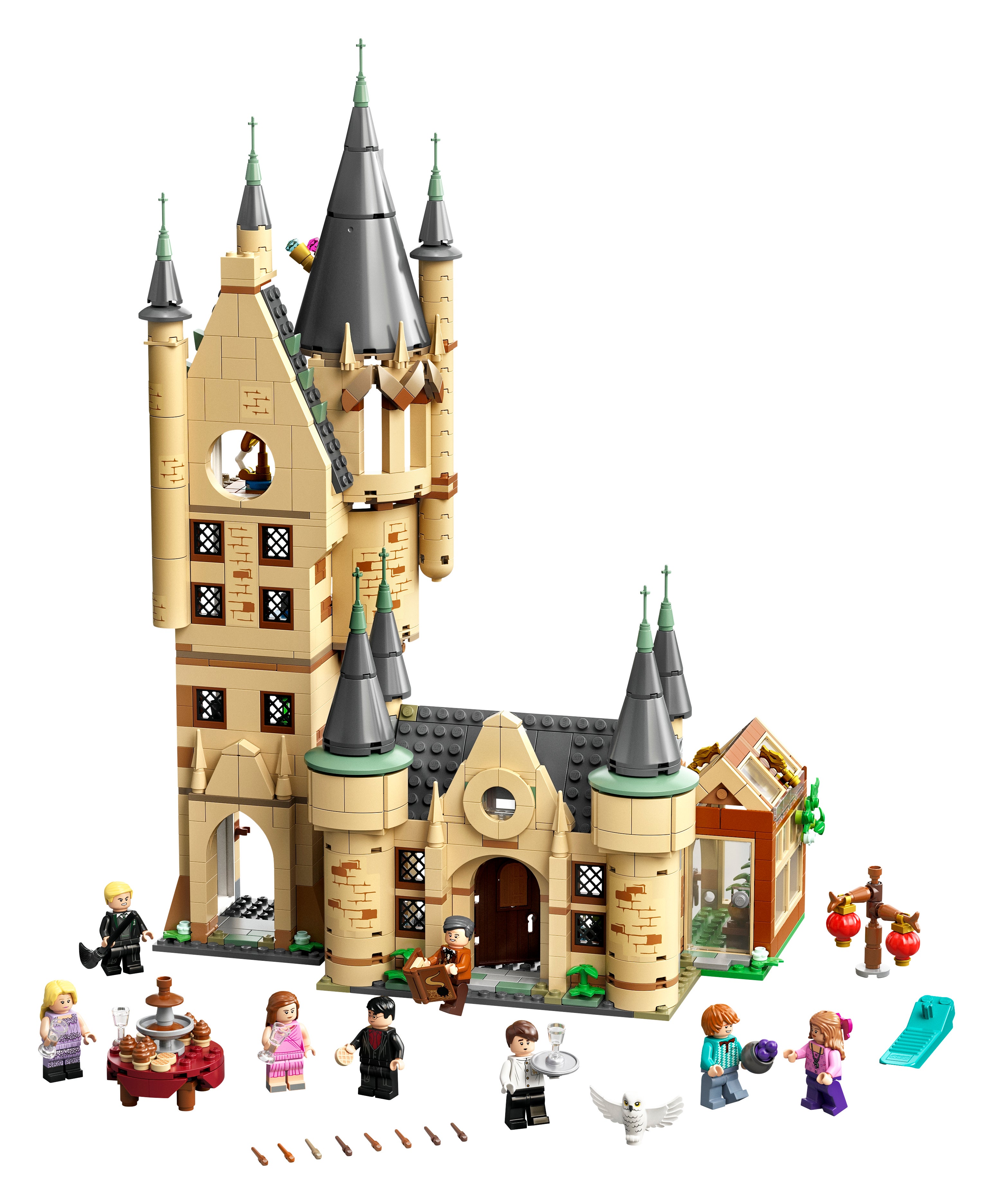 LEGO Harry Potter RON WEASLEY MINIFIGURE & OWL from 75948 Hogwarts Clock Tower 